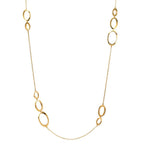 Collier Sølv gul forgyldt 90 cm