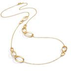 Collier Sølv gul forgyldt 90 cm