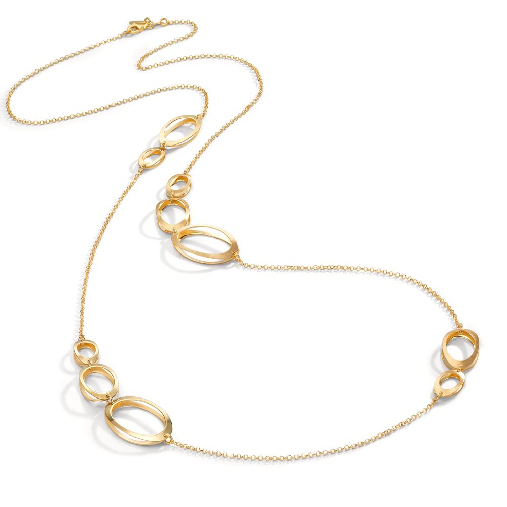 Collier Sølv gul forgyldt 90 cm