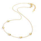 Collier Sølv gul forgyldt 40-44 cm