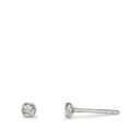 Ørestikker 375/9K hvidguld Zirconia 2 Sten Ø2.9 mm