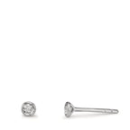 Ørestikker 375/9K hvidguld Zirconia 2 Sten Ø2.9 mm
