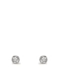 Ørestikker 375/9K hvidguld Zirconia 2 Sten Ø2.9 mm