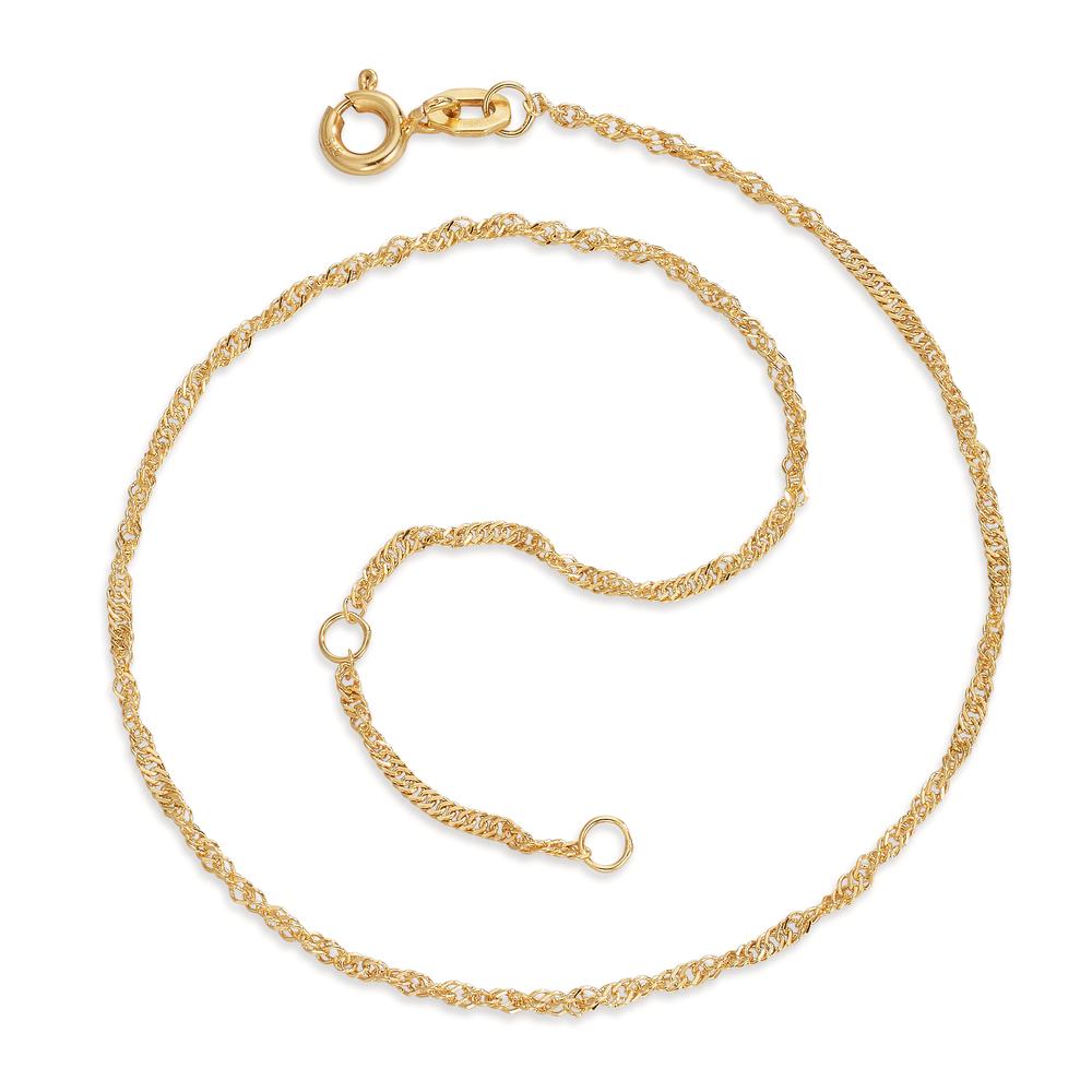 Ankelkæde 375/9K guld 23-25 cm