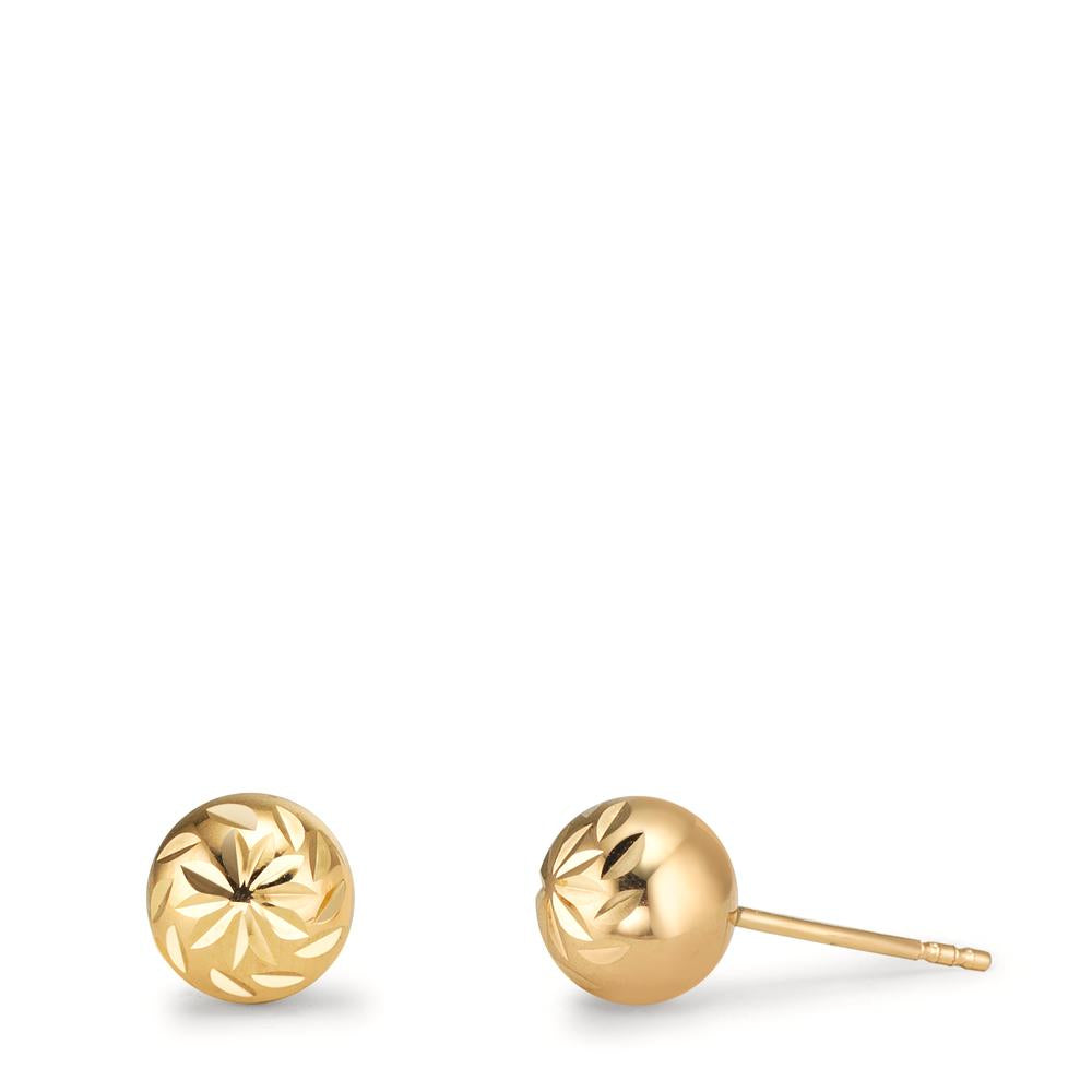 Ørestikker 375/9K guld Ø6 mm