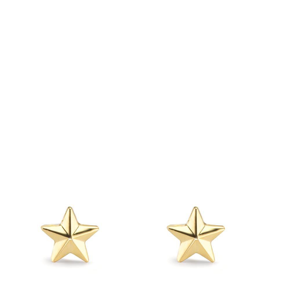 Ørestikker 375/9K guld stjerne Ø4.5 mm