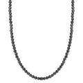 Collier Rustfrit stål Hæmatit 3 mm 42 cm