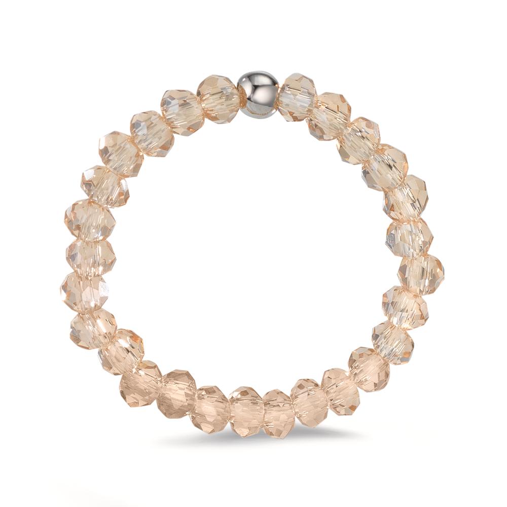Ringe Rustfrit stål Krystal champagne , 3 mm