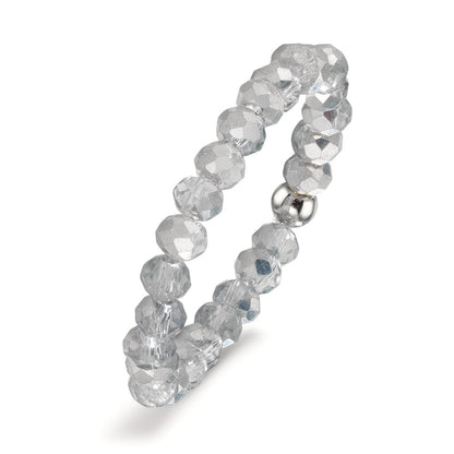 Ringe Rustfrit stål Krystal sølv , 3 mm