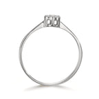 Ringe 750/18K hvidguld Diamant 0.06 ct, 7 Sten , w-si