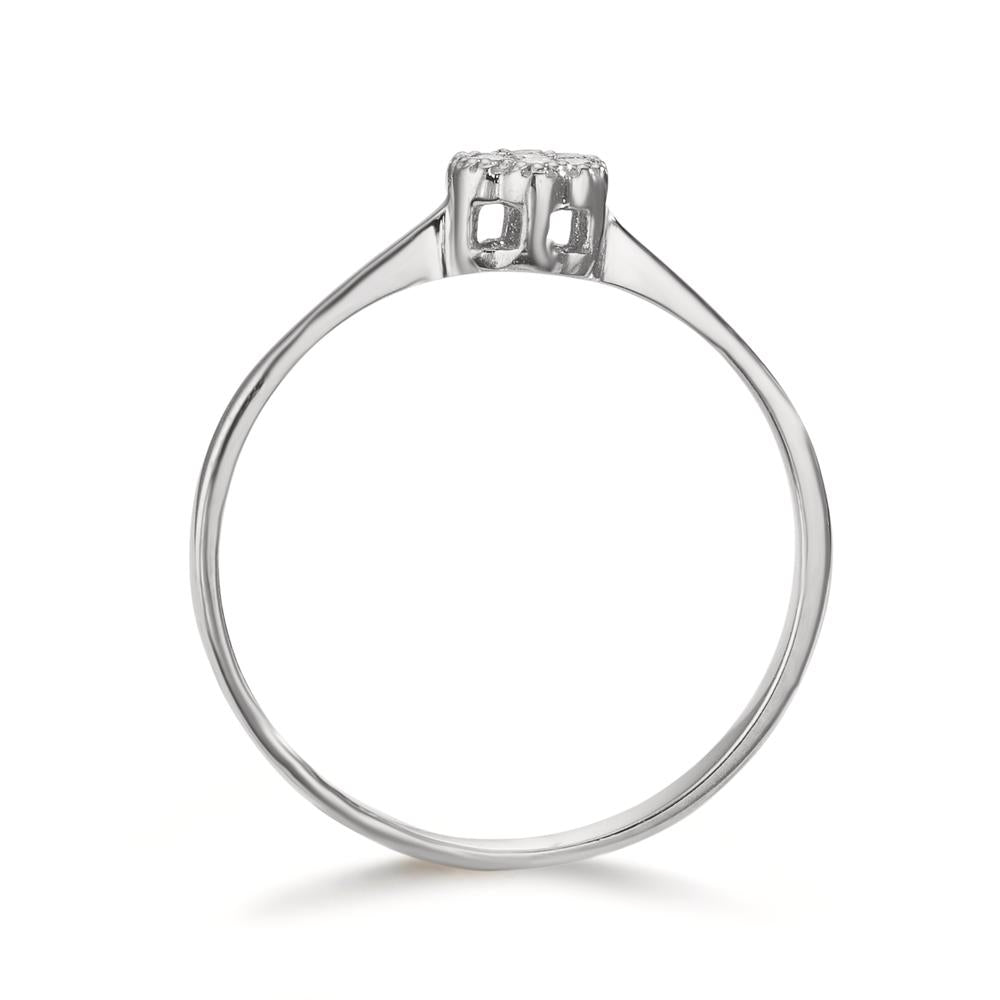 Ringe 750/18K hvidguld Diamant 0.06 ct, 7 Sten , w-si