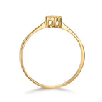 Ringe 750/18K guld Diamant 0.06 ct, 7 Sten , w-si