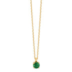 Collier 750/18K guld Smaragd 0.22 ct 42 cm