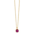 Collier 750/18K guld Rubin 0.26 ct 42 cm