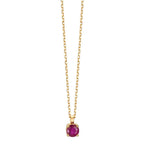 Collier 750/18K guld Rubin 0.26 ct 42 cm
