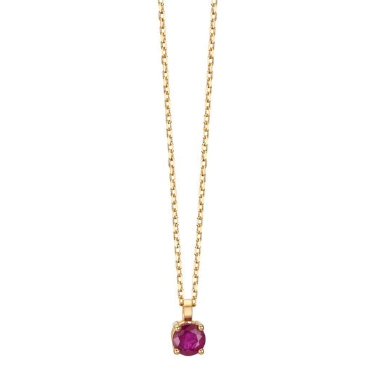 Collier 750/18K guld Rubin 0.26 ct 42 cm