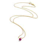 Collier 750/18K guld Rubin 0.26 ct 42 cm