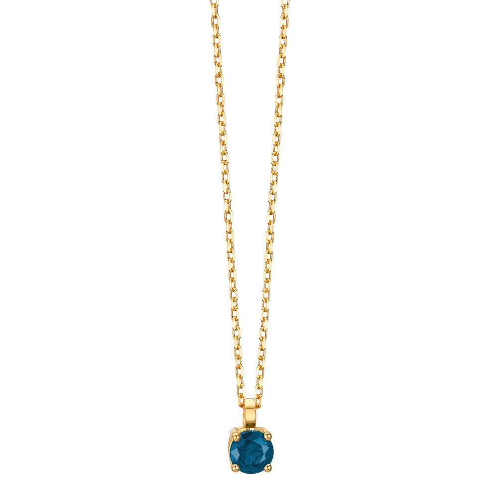 Collier 750/18K guld Safir 0.28 ct 42 cm