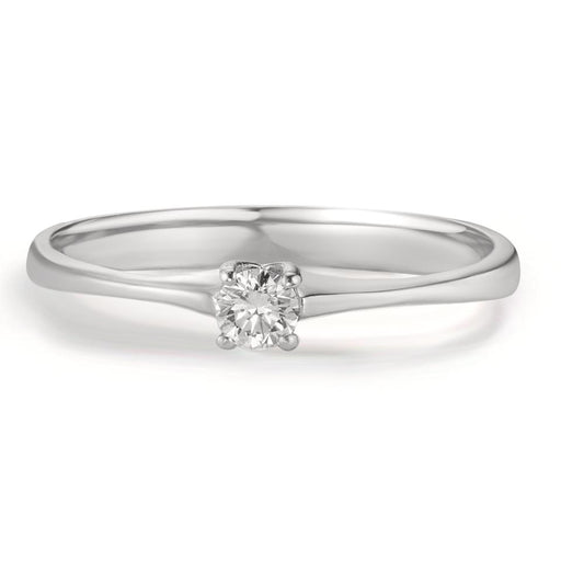 Solitaire ring 750/18K hvidguld Diamant 0.09 ct, w-si