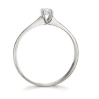 Solitaire ring 750/18K hvidguld Diamant 0.09 ct, w-si