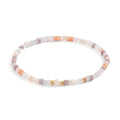 Armbånd Rustfrit stål Krystal lyserød gul IP belagt Ferskvands kulturperle 4-4.5 mm