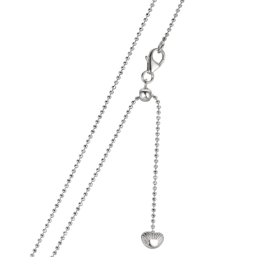 Collier Sølv rhodineret Tahitisk perle, 10 mm 38-50 cm