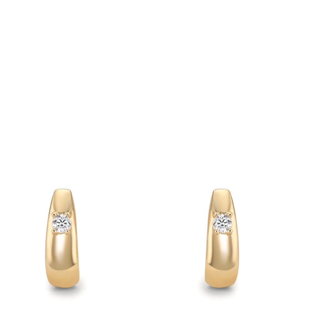Øreringe 375/9K guld Zirconia 2 Sten
