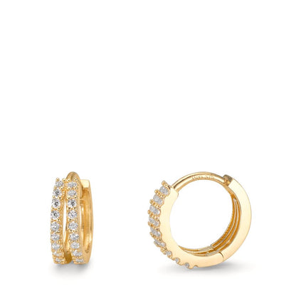Click kreoler 375/9K guld Zirconia 36 Sten