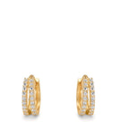 Click kreoler 375/9K guld Zirconia 36 Sten