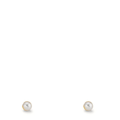 Ørestikker 375/9K guld Skinnende perler, 2 Perler 2-2.5 mm