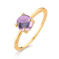 Ringe 375/9K guld Ametyst 5.5 mm
