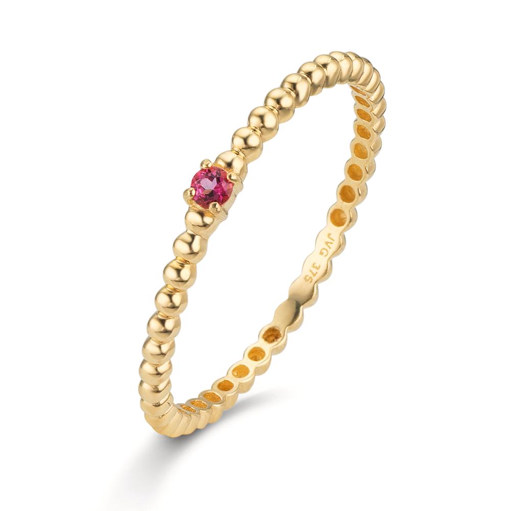 Ringe 375/9K guld Topas lyserød