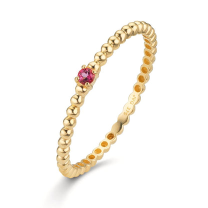 Ringe 375/9K guld Topas lyserød