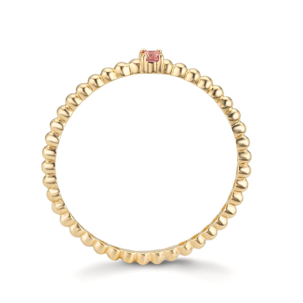 Ringe 375/9K guld Topas lyserød