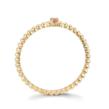 Ringe 375/9K guld Topas lyserød