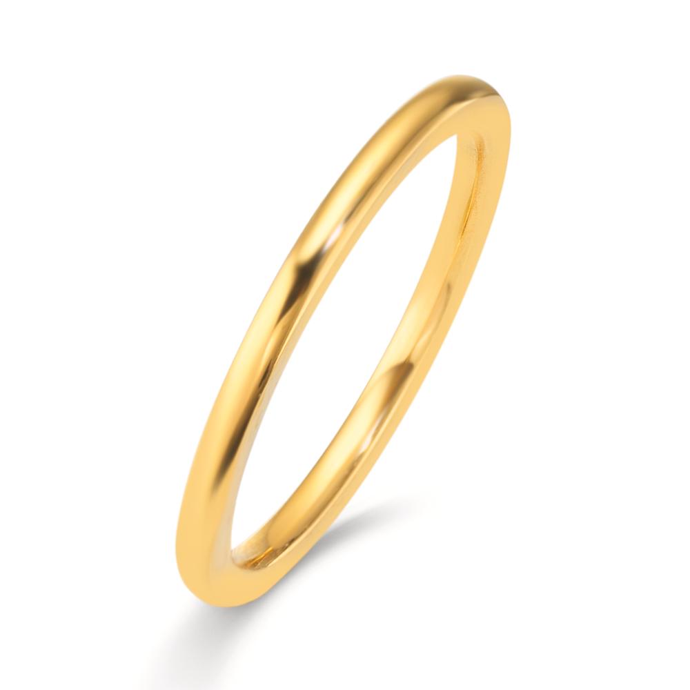 Indsæt ring Rustfrit stål gul IP belagt
