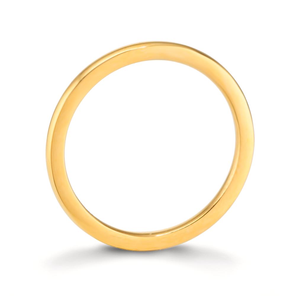Indsæt ring Rustfrit stål gul IP belagt