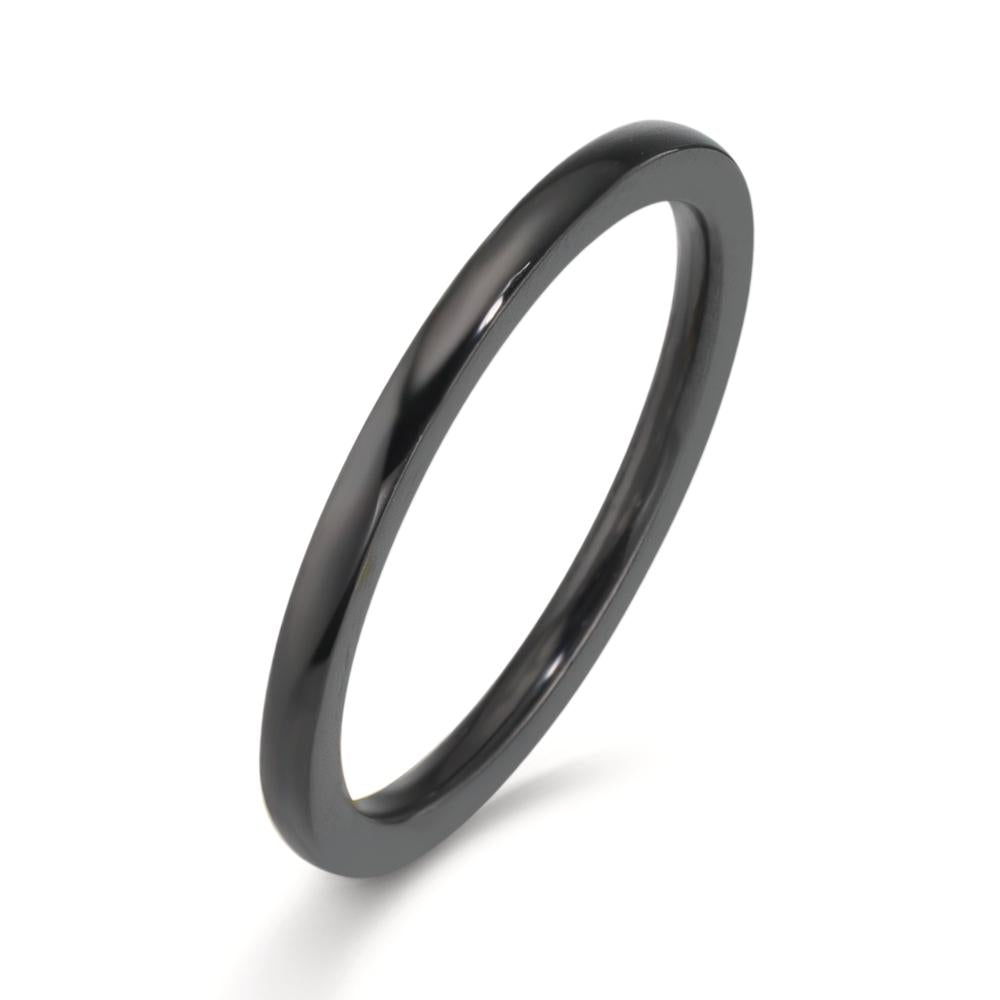 Indsæt ring Rustfrit stål sort IP belagt