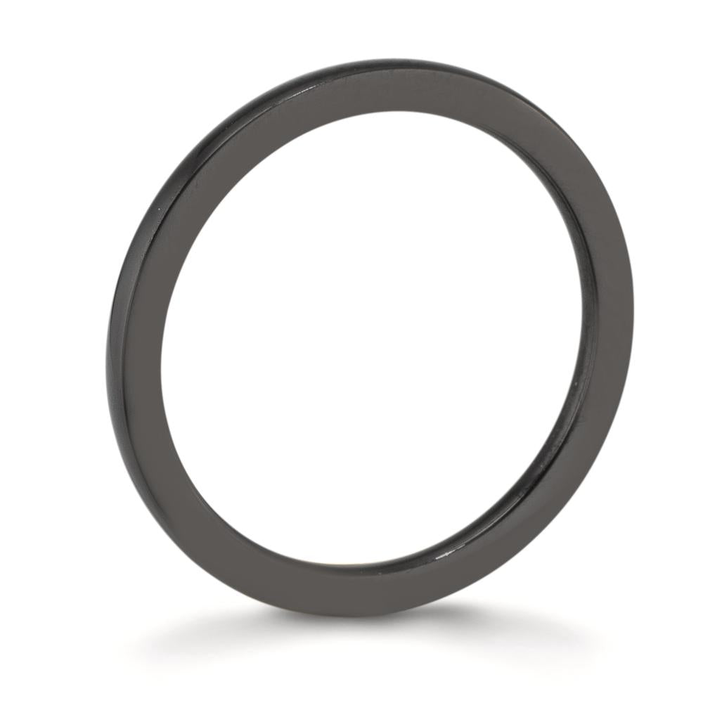 Indsæt ring Rustfrit stål sort IP belagt
