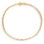 Ankelkæde 585/14K guld 25 cm