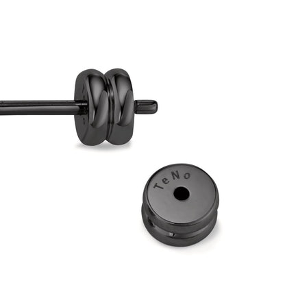 Ørestik 1 stk Rustfrit stål sort IP belagt Hjort Ø8 mm