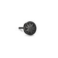 Ørestik 1 stk Rustfrit stål sort IP belagt Edelweiss Ø8 mm