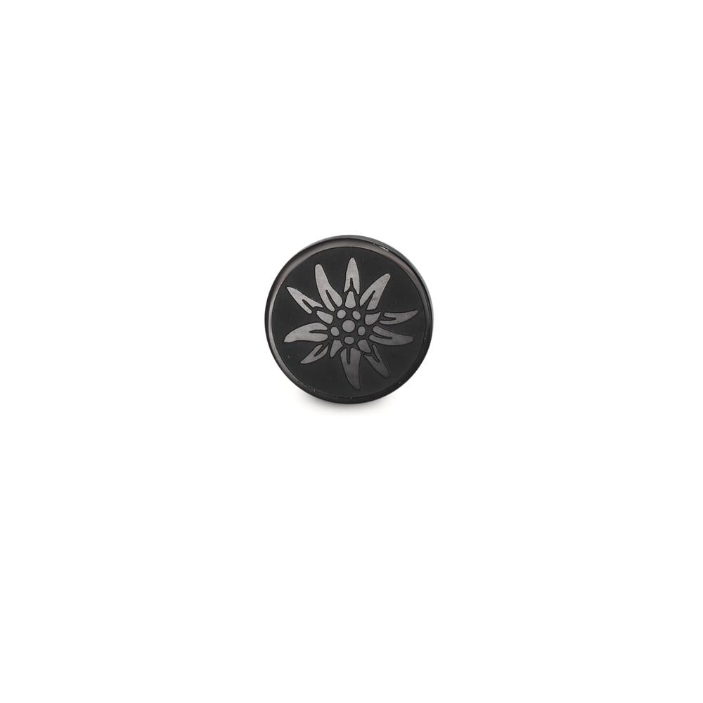 Ørestik 1 stk Rustfrit stål sort IP belagt Edelweiss Ø8 mm
