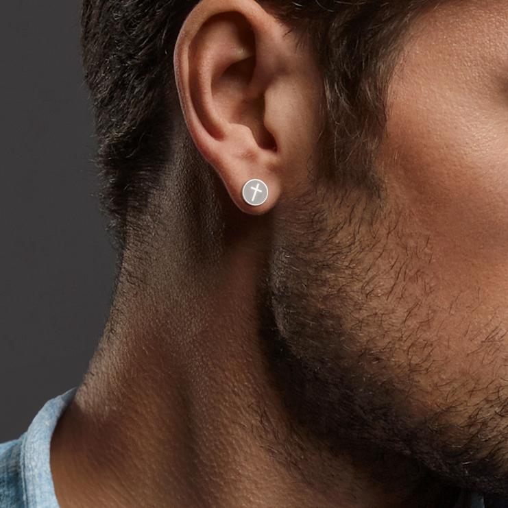 Ørestik 1 stk Rustfrit stål Kryds Ø8 mm