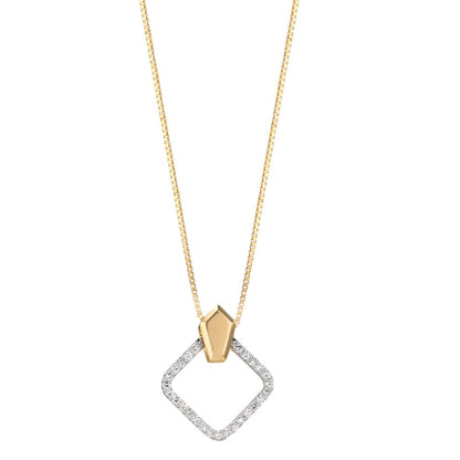 Vedhæng 750/18K guld Diamant 0.10 ct, w-si