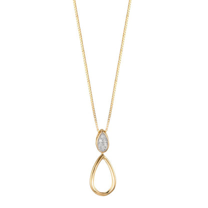 Vedhæng 750/18K guld Diamant 0.03 ct, 6 Sten , w-pi1