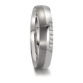 Partnerringe Rustfrit stål, Titanium Diamant 0.09 ct, 6 Sten , w-si
