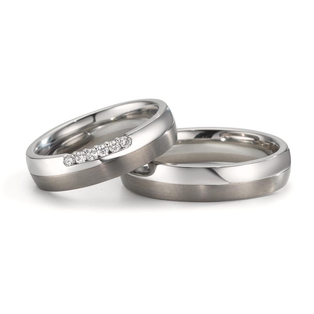 Partnerringe Rustfrit stål, Titanium
