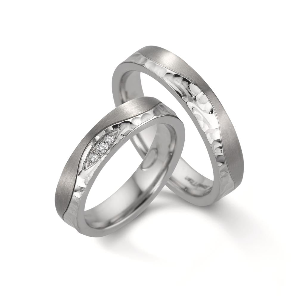 Partnerringe Rustfrit stål, Titanium
