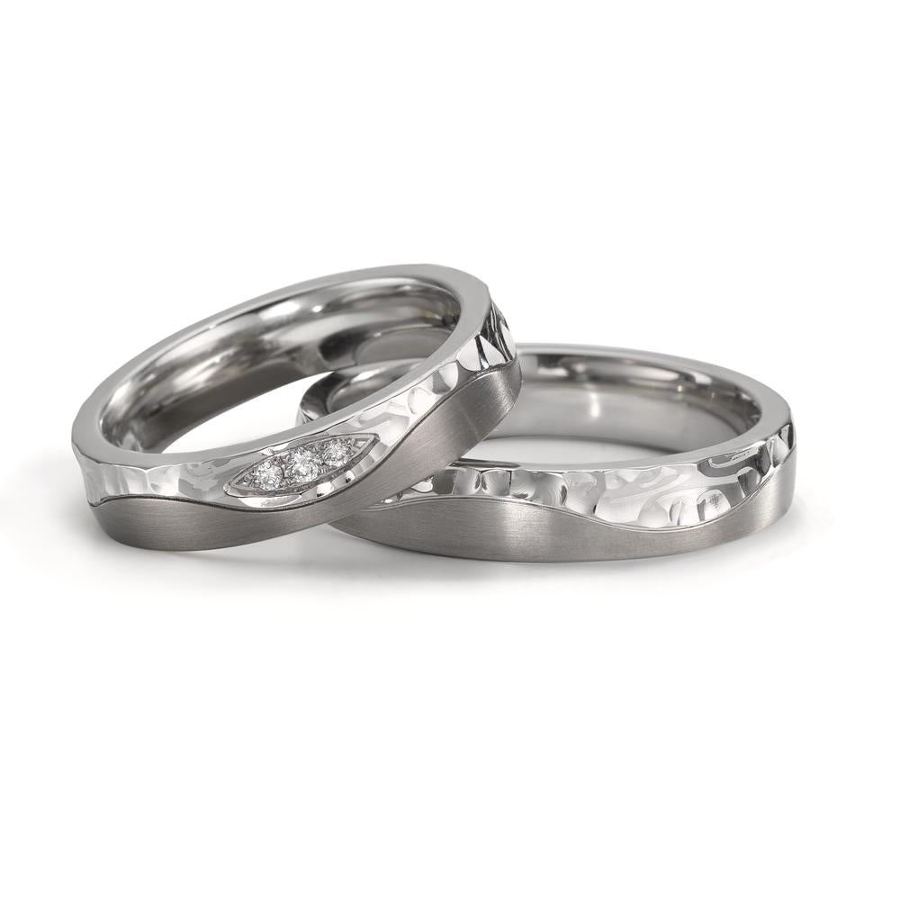 Partnerringe Rustfrit stål, Titanium